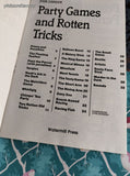 Vintage 1986 Party Games and Rotten Tricks Watermill Press Softcover