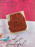 Vintage 2002 Stampin' Up! Magical Princess Castle Wooden Stamp Block