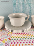 Vintage Adams Wedgwood ENGLAND Ironstone Tea Cups w/Saucers Set/3, Like New