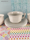 Vintage Adams Wedgwood ENGLAND Ironstone Tea Cups w/Saucers Set/3, Like New