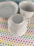 Vintage Adams Wedgwood ENGLAND Ironstone Tea Cups w/Saucers Set/3, Like New