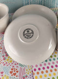 Vintage Adams Wedgwood ENGLAND Ironstone Tea Cups w/Saucers Set/3, Like New