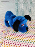 Vintage 1993 Liberty Toys Blue Puppy Dog Plush, Nice & Clean