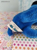 Vintage 1993 Liberty Toys Blue Puppy Dog Plush, Nice & Clean