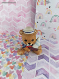 Vintage Homco Sailor Bear w/Toy Sailboat Figurine, Nice & Clean