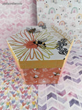 Hexagonal Decorative Bumble Bee Gift Box Set/2 Nesting, Like New