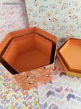 Hexagonal Decorative Bumble Bee Gift Box Set/2 Nesting, Like New