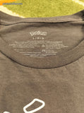 Pokemon Starters Men's/Unisex Graphic T-Shirt Dark Gray Size Large