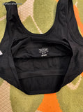 American Eagle Aerie Women's Black Ribbed Sports Bralette Size Medium
