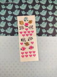 Vintage 1996 Creative Memories Hearts & Flowers Full Sticker Sheet, Unused