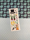 Vintage 2000 Creative Memories Top Hats Roses Champagne Full Sticker Sheet, Unused