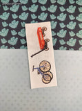 Vintage 1997 Creative Memories Tricycle & Wagon Full Sticker Sheet, Unused