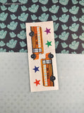 Vintage 1998 Creative Memories School Buses Stars Full Sticker Sheet, Unused