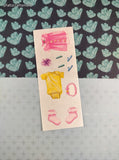 Vintage 1999 Creative Memories Baby Girl Full Sticker Sheet, Unused