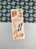 Vintage 1999 Creative Memories Toddler Snacks Baby Food Full Sticker Sheet, Unused