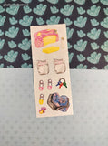Vintage 1999 Creative Memories Baby Girl Diaper Bag Full Sticker Sheet, Unused