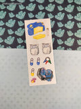 Vintage 1999 Creative Memories Baby Boy Diaper Bag Full Sticker Sheet, Unused