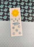 Vintage 2000 Creative Memories Changing Weather Full Sticker Sheet, Unused