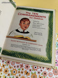 Vintage 1960 The Ten Commandments for Children Rand McNally Elf Book Hardcover