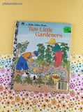 Vintage Two Little Gardeners Little Golden Book Hardcover