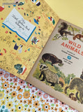 Vintage 1960 Wild Animals Little Golden Book Hardcover