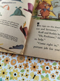 Vintage 1959 1st Printing Ruff and Reddy Little Golden Book Hardcover