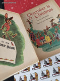 Vintage 1961 December is for Christmas Wonder Books Hardcover