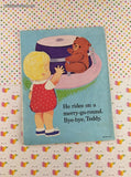 Vintage 1979 Nontoxic Baby's First Book Teddy Bear Plays Whitman Books Softcover