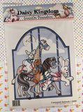 Vintage Iron On Fabric Applique by Daisy Kingdom #6450 Carrousel Animals NEW