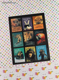Vintage 1989 Hallmark Lill's Performing Chimps Silly Animals Full Sticker Sheet, Unused