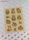Vintage 1982 Hallmark Cute Lil' Tiger Cubs Full Sticker Sheet, Unused