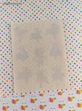 Vintage Hallmark Ballerina Teddy Bears Full Sticker Sheet, Unused