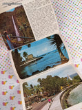 Vintage Fold-Out Postcard Style Pictures 14 Views of Hawaii in the Hawaiian Islands