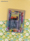Vintage MewTwo Strikes Back TOPPS #15 The Tempest - A Bad Omen Textured Holo Black Label Pokemon Card - VG