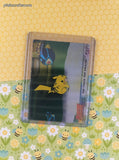 Vintage MewTwo Strikes Back TOPPS #28 The Chase for Pikachu Textured Holo Black Label Pokemon Card - MP