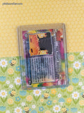 Vintage MewTwo Strikes Back TOPPS #35 The Fight Rages Textured Holo Black Label Pokemon Card - VG
