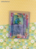 Vintage MewTwo Strikes Back TOPPS #26 Round One Equals Defeat Holo Blue Label Pokemon Card - VG
