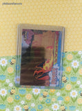 Vintage Pikachu's Vacation TOPPS #50 The "Tail" End of the Race Textured Holo Black Label Pokemon Card - VG