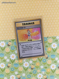 Vintage Rare (Japanese) - Lass Base Set Non-Holo Pokemon Card - LP