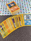 Vintage 1990's Bulk Pokemon Card Lot, 101 Common + 27 Uncommon WOTC Cards w/Duplicates