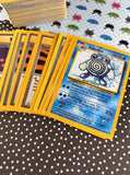 Vintage 1990's Bulk Pokemon Card Lot, 101 Common + 27 Uncommon WOTC Cards w/Duplicates