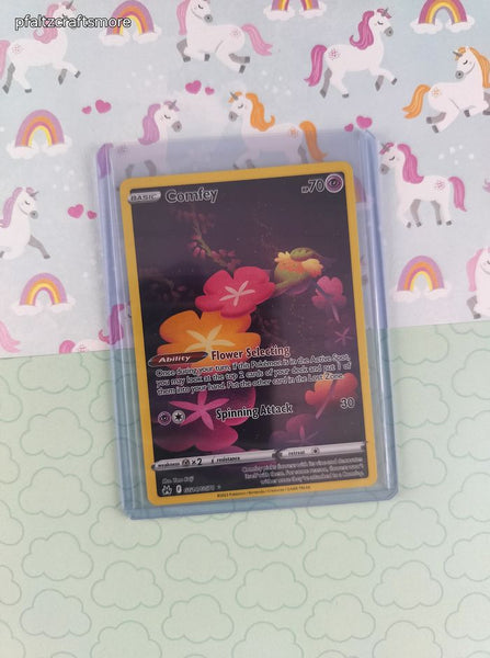 Pokemon TCG - Comfey Crown Zenith Full Art Holo Card GG14/GG70 - NM Pfaltzcraftsmore Pokemon TCG - Comfey Crown Zenith Full Art Holo Card GG14/GG70 - NM Pfaltzcraftsmore