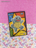 Vintage 1999 Topps 1st Edition Blue Label Squirtle Pokemon Sticker/Puzzle Card - Unused