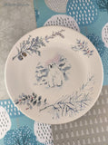 Vintage Pfaltzgraff Winter Frost Snowy Polar Bear Luncheon Plates 8.75" Set/2, Clean