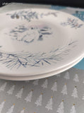 Vintage Pfaltzgraff Winter Frost Snowy Polar Bear Luncheon Plates 8.75" Set/2, Clean