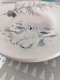 Vintage Pfaltzgraff Winter Frost Snowy Polar Bear Bread & Butter Plates 6.5" Set/2, Clean