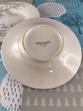 Vintage Pfaltzgraff Winter Frost Snowy Polar Bear Bread & Butter Plates 6.5" Set/2, Clean
