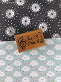 Vintage 1990 Hero Arts #D-485 "Just a Note" Wooden Stamp Block