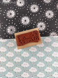 Vintage 1990 Hero Arts #D-485 "Just a Note" Wooden Stamp Block