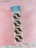 Vintage Hambly Stickers, Prismatic SHINY Orcas, 1 Sheet New & Sealed